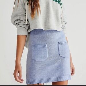 Free People We The Free Viola Sweater Mini Skirt - Size Small